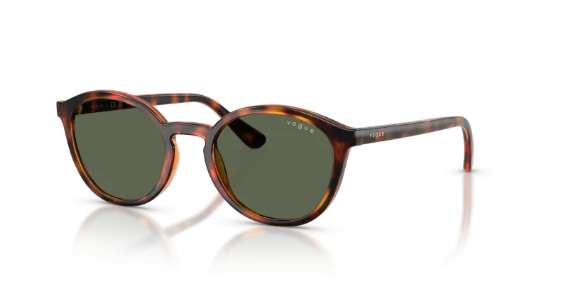 Vogue VJ2033 W65671 ฮาวานาเข้ม มุมสี่ส่วน เลนส์สีเขียวเข้ม