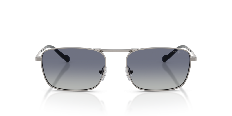 Vogue Sun VO4346S 51874L Brushed Gunmetal Blue Gradient Grey Vogue VO4346S 51874L แว่นกันแดดโลหะกันเมทัลขัดสีสำหรับผู้ชาย