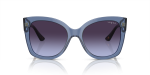 Vogue Sun VO5338S 28304Q Transparent Blue Violet Gradient Grey Vogue VO5338S 28304Q แว่นกันแดดอะซิเตทน้ำเงินโปร่งใสสำหรับผู้หญิง