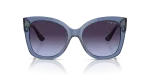 Vogue Sun VO5338S 28304Q Transparent Blue Violet Gradient Grey Vogue VO5338S 28304Q แว่นกันแดดอะซิเตทน้ำเงินโปร่งใสสำหรับผู้หญิง