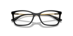 Vogue Optic VO5563 W44 Black Vogue VO5563 W44 close-up ด้านหน้า กรอบดำขัดเงาผีเสื้อ