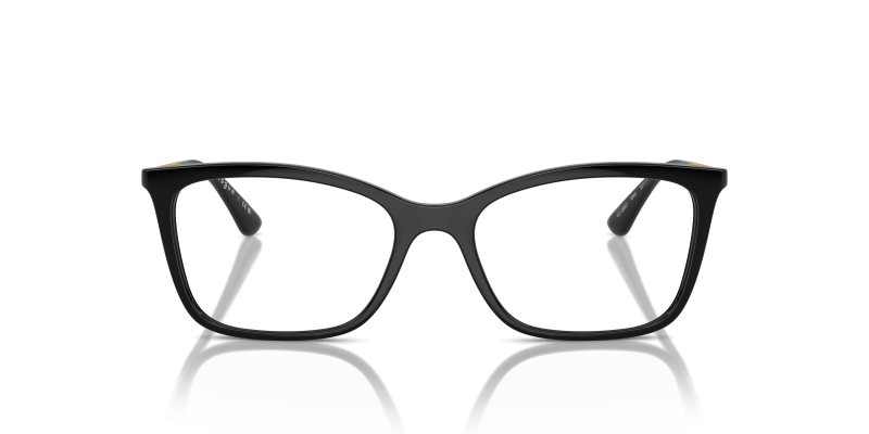 Vogue Optic VO5563 W44 Black Vogue VO5563 W44 ด้านหน้า แว่นสายตาทรงผีเสื้อสีดำขาทองอ่อน ผู้หญิง