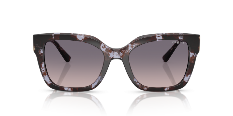 Vogue Sun VO5613SB 317836 Purple Havana Pink Gradient Dark Grey Vogue VO5613SB 317836 ด้านหน้า แว่นกันแดดฮาวานาม่วงเลนส์ไล่ระดับ ผู้หญิง