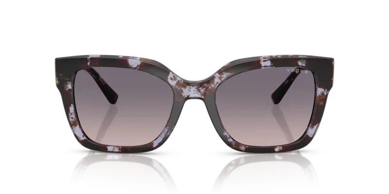 Vogue Sun VO5613SB 317836 Purple Havana Pink Gradient Dark Grey Vogue VO5613SB 317836 ด้านหน้า แว่นกันแดดฮาวานาม่วงเลนส์ไล่ระดับ ผู้หญิง