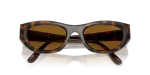 แว่นกันแดด Vogue Sun VO5616S 271883 Total Dark Havana Dark Brown Polarized แว่นกันแดด Vogue VO5616S 271883 close-up ด้านหน้า