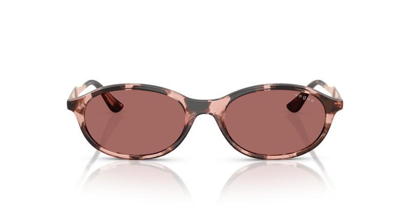 แว่นกันแดด Vogue VO5625S 319969 สีฮาวานากุหลาบ เลนส์ม่วงเข้ม ด้านหน้า