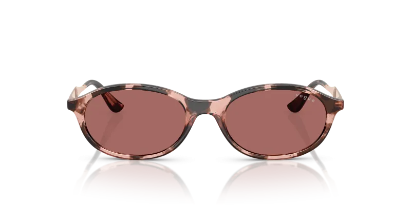 แว่นกันแดด Vogue Sun VO5625S 319969 Rose Havana Dark Violet แว่นกันแดด Vogue VO5625S 319969 สีฮาวานากุหลาบ เลนส์ม่วงเข้ม ด้านหน้า