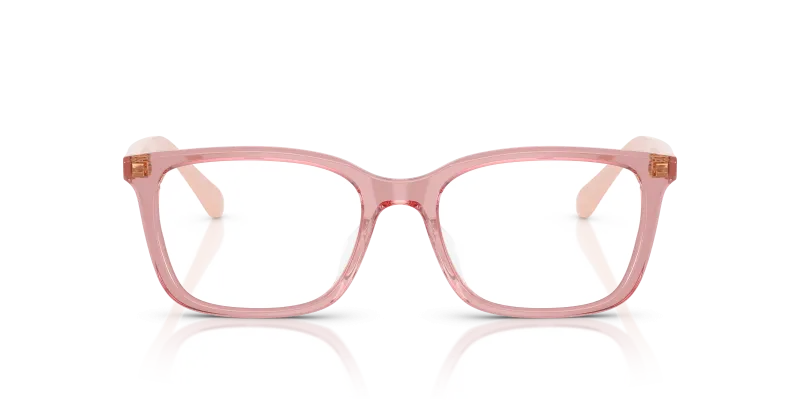 Vogue VO5643D 2921 ด้านหน้า แว่นสายตาอะซิเตทชมพูโปร่งใสทรงหมอน ผู้หญิง