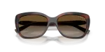Vogue Sun VO5678SB 2386T5 Brown Havana Grey Gradient Polarized Vogue VO5678SB 2386T5 close-up ด้านหน้า ลายฮาวานาน้ำตาลทรงผีเสื้อ