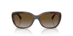 Vogue Sun VO5678SB 2386T5 Brown Havana Grey Gradient Polarized Vogue VO5678SB 2386T5 ด้านหน้า แว่นกันแดดผีเสื้อฮาวานาน้ำตาล โพลาไรซ์ ผู้หญิง