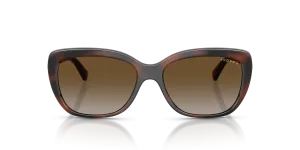 Vogue VO5678SB 2386T5 ด้านหน้า แว่นกันแดดผีเสื้อฮาวานาน้ำตาล โพลาไรซ์ ผู้หญิง
