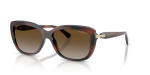 Vogue Sun VO5678SB 2386T5 Brown Havana Grey Gradient Polarized Vogue VO5678SB 2386T5 มุมเอียง 3/4