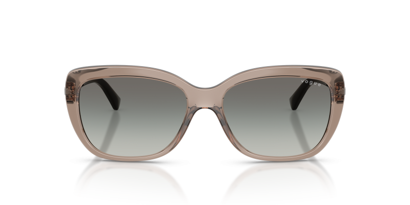 Vogue Sun VO5678SB 294011 Transparent Brown Gradient Grey Vogue VO5678SB 294011 ด้านหน้า แว่นกันแดดผีเสื้อน้ำตาลโปร่งใส เลนส์เทา ผู้หญิง