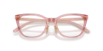 Vogue VO5685D 2921 close-up ด้านหน้า กรอบตาแมวอะซิเตทชมพูโปร่งแสง