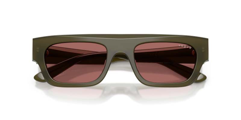 Vogue VO5694SU 328869 close-up ด้านหน้า อะซิเตทเขียวมะกอกโอปอลเลนส์ม่วง
