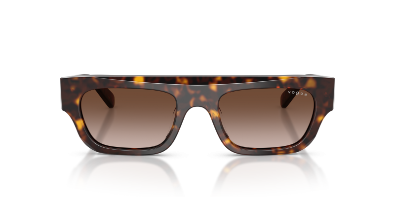 Vogue VO5694SU W65613 แว่นกันแดดอะซิเตทฮาวานาเข้มสำหรับผู้หญิง ด้านหน้า