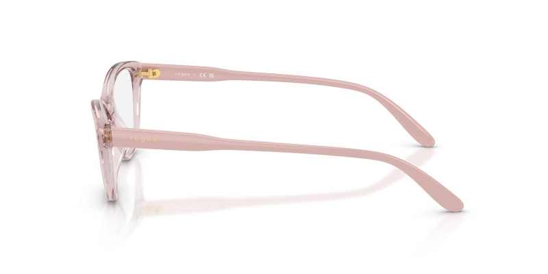 แว่นสายตา Vogue VO5703U 2942 มุมข้าง ขาแว่น Full Antique Pink