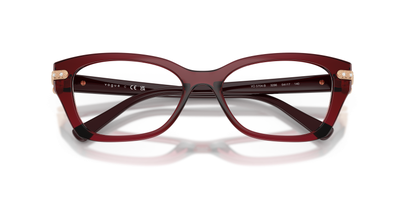 Vogue VO5704B 3286 close-up ด้านหน้า ประกายคริสตัล Strass
