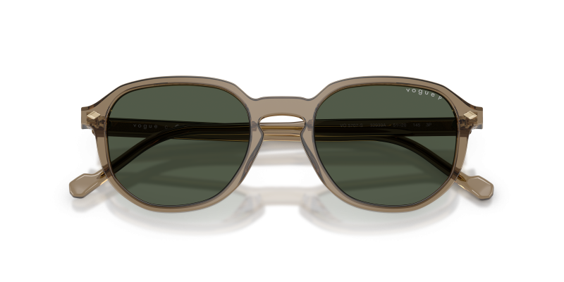Vogue VO5707S 32939A close-up ด้านหน้า เลนส์ Dark Green Polarized