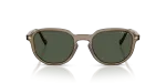 Vogue Sun VO5707S 32939A Transparent Brown Heart Dark Green Polarized Vogue VO5707S 32939A แว่นกันแดดอะซิเตทน้ำตาล Heart เลนส์เขียว Polarized สำหรับผู้ชาย ด้านหน้า