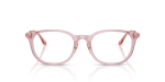 Vogue Optic VO5713D 2980 Transparent Purple Vogue VO5713D 2980 แว่นสายตาอะซิเตทม่วงโปร่งใส ขาโรสโกลด์ ทรงเรขาคณิต ด้านหน้า