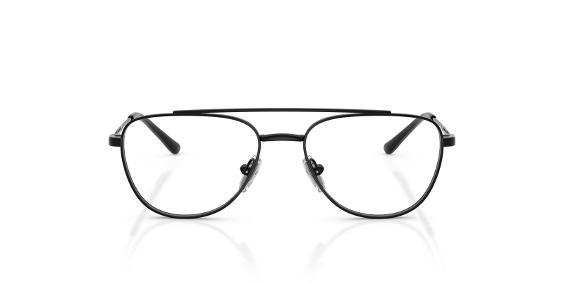 Vogue Optic VY1001 352 Black Vogue VY1001 352 แว่นสายตาเด็กโลหะดำ ทรงนักบิน แผ่นรองจมูกปรับได้ ด้านหน้า