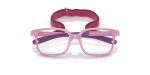 Vogue Optic VY2016 3027 Full Pink On Violet Rubber Vogue VY2016 3027 close-up ด้านหน้า Saddle Bridge