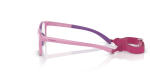 Vogue Optic VY2016 3027 Full Pink On Violet Rubber แว่นสายตา Vogue VY2016 3027 มุมข้าง ยางสีม่วงขาแว่น