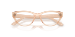 Vogue Optic VY2035 3052 Transparent Peach Vogue VY2035 3052 close-up ด้านหน้า พีชโปร่งใสไนลอน