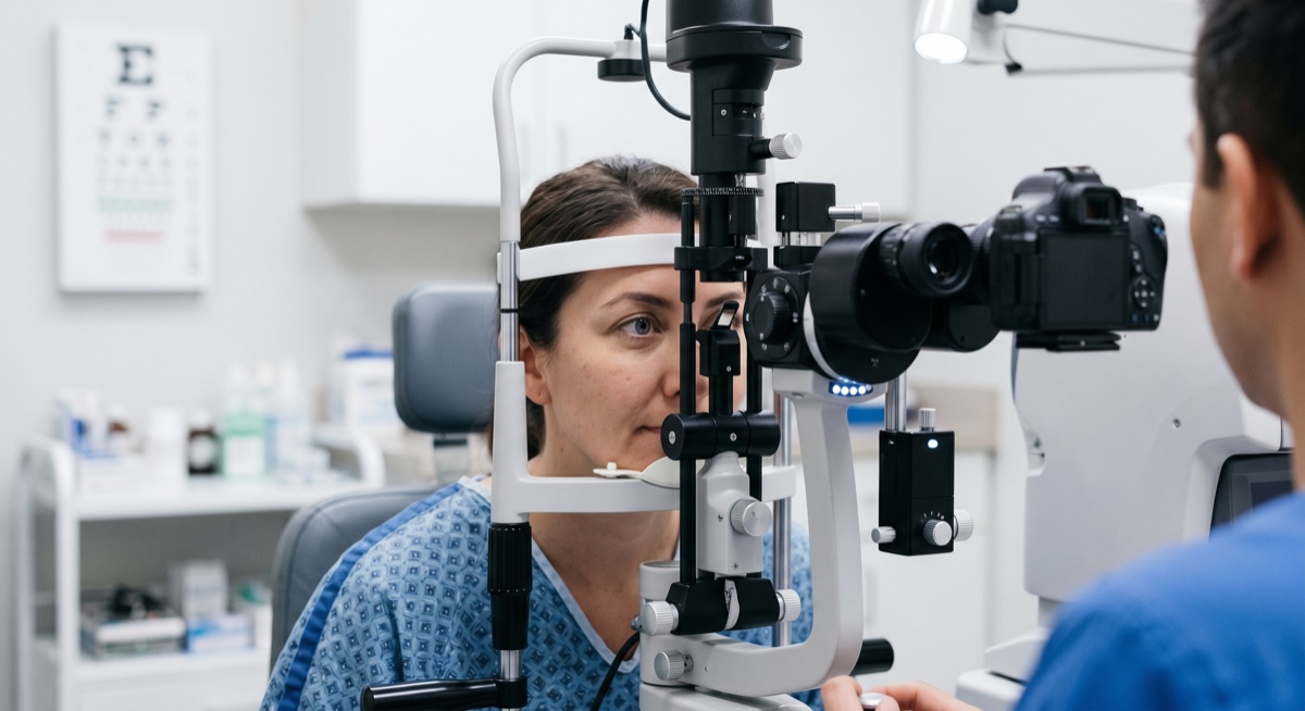 optometry examination professional equipment
