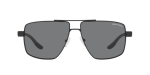 Armani Exchange Sun AX2037S 600081 Matte Black Polarized Grey Armani Exchange AX2037S 600081 แว่นกันแดดทรงนักบินโลหะดำด้าน เลนส์เทาโพลาไรซ์ สำหรับผู้ชาย