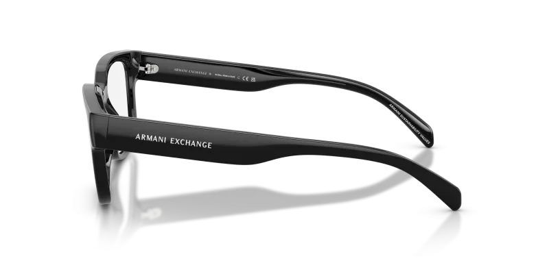 แว่นสายตา Armani Exchange AX3124U 8158 มุมข้าง ขาแว่นสลักตัวอักษร A|X