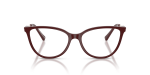 Armani Exchange Optic AX3128F 8383 Shiny Bordeaux Armani Exchange AX3128F 8383 แว่นสายตาทรงตาแมวกรอบบอร์โด ขาทองชมพู สำหรับผู้หญิง