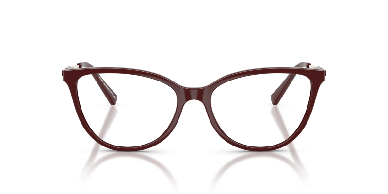 Armani Exchange Optic AX3128F 8383 Shiny Bordeaux Armani Exchange AX3128F 8383 แว่นสายตาทรงตาแมวกรอบบอร์โด ขาทองชมพู สำหรับผู้หญิง