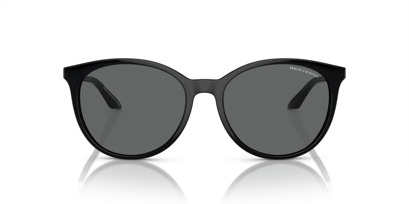 Armani Exchange AX4140SF 815887 แว่นกันแดดทรงตาแมวกรอบดำขาทอง สำหรับผู้หญิง