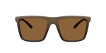 Armani Exchange Sun AX4162SU 839173 Matte Brown Gradient Brown Armani Exchange AX4162SU 839173 แว่นกันแดดทรงเหลี่ยมกรอบน้ำตาลด้านเลนส์น้ำตาล สำหรับผู้ชาย