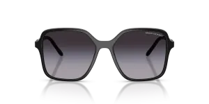 Armani Exchange AX4163SF 81788G แว่นกันแดดทรงผีเสื้อกรอบดำ เลนส์ไล่ระดับสีเทา สำหรับผู้หญิง