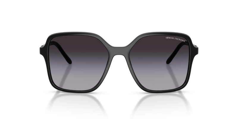 Armani Exchange AX4163SF 81788G แว่นกันแดดทรงผีเสื้อกรอบดำ เลนส์ไล่ระดับสีเทา สำหรับผู้หญิง