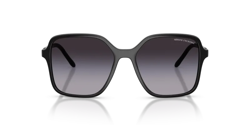 Armani Exchange AX4163SF 81788G แว่นกันแดดทรงผีเสื้อกรอบดำ เลนส์ไล่ระดับสีเทา สำหรับผู้หญิง