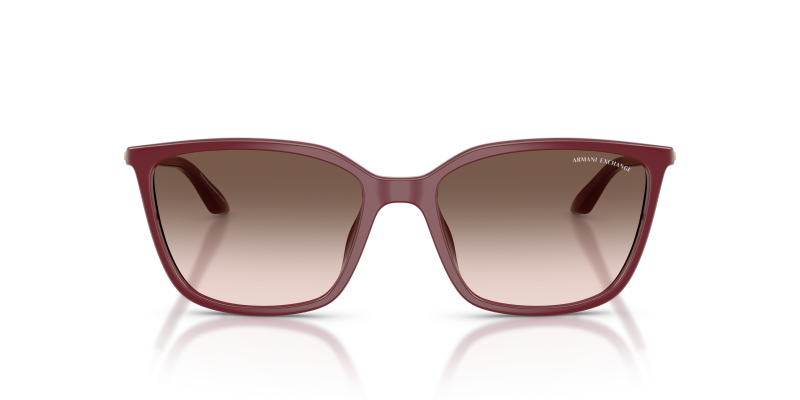 Armani Exchange Sun AX4171SU 83873B Shiny Bordeaux Pink Gradient Armani Exchange AX4171SU 83873B แว่นกันแดดกรอบบอร์โดเลนส์ไล่เฉดชมพู สำหรับผู้หญิง