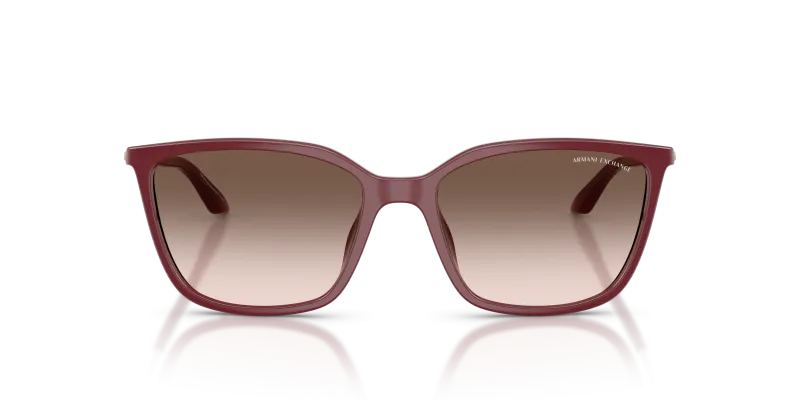 Armani Exchange Sun AX4171SU 83873B Shiny Bordeaux Pink Gradient Armani Exchange AX4171SU 83873B แว่นกันแดดกรอบบอร์โดเลนส์ไล่เฉดชมพู สำหรับผู้หญิง