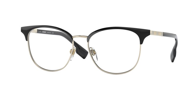 กรอบแว่นสายตา Burberry BE1355 1109 Light Gold Black