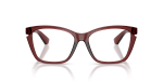 Burberry Optic BE2427U 4128 Bordeaux Burberry BE2427U 4128 แว่นสายตาทรงตาแมวสีบอร์โดขาทองอ่อน สำหรับผู้หญิง