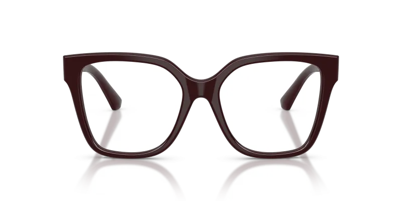 Burberry BE2443F 4204 แว่นสายตาทรงสี่เหลี่ยมสีบอร์โด สำหรับผู้หญิง