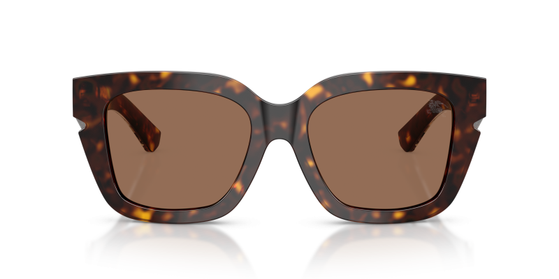 Burberry Sun BE4453F 300273 Dark Havana Dark Brown Burberry BE4453F 300273 แว่นกันแดดอะซิเตทฮาวานาเข้ม เลนส์น้ำตาล สำหรับผู้หญิง