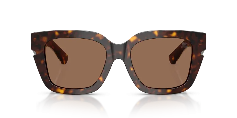 Burberry Sun BE4453F 300273 Dark Havana Dark Brown Burberry BE4453F 300273 แว่นกันแดดอะซิเตทฮาวานาเข้ม เลนส์น้ำตาล สำหรับผู้หญิง
