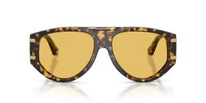Dolce & Gabbana DG4499 333085 แว่นกันแดดลายฮาวานาเหลืองเลนส์เหลือง สำหรับผู้หญิง