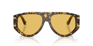 Dolce & Gabbana DG4499 333085 แว่นกันแดดลายฮาวานาเหลืองเลนส์เหลือง สำหรับผู้หญิง