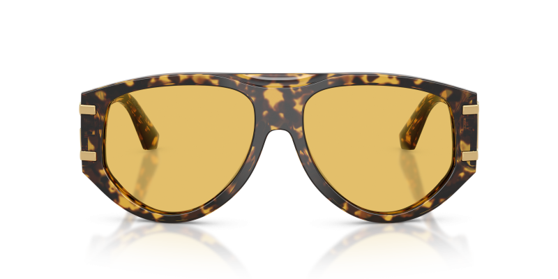 Dolce & Gabbana DG4499 333085 แว่นกันแดดลายฮาวานาเหลืองเลนส์เหลือง สำหรับผู้หญิง