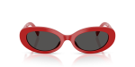 Dolce & Gabbana Sun DG4537 308887 Full Red Dark Grey Dolce & Gabbana DG4537 308887 แว่นกันแดดสีแดงเต็มเลนส์เทาเข้ม สำหรับผู้หญิง